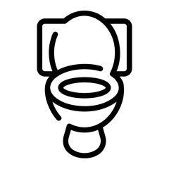 toilet line icon