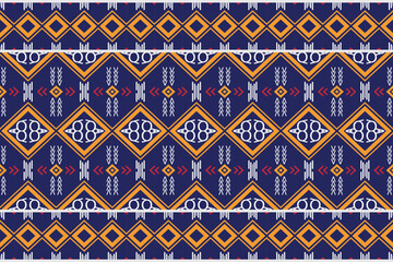 Ethnic Indian prints and patterns. Traditional ethnic patterns vectors It is a pattern geometric shapes. Create beautiful fabric patterns. Design for print. Using in the fashion industry.