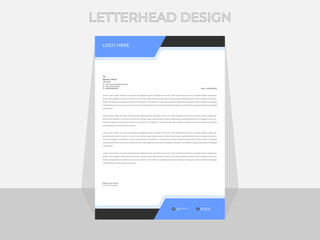 Modern Creative & Clean business style letterhead design,corporate letterhead bundle.Clean and professional corporate company business letterhead template design with color variation bundle.