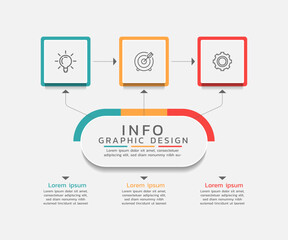 Presentation business infographic template colorful design 