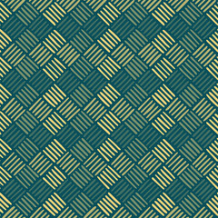 hand drawn striped squares. geometric illustration. blue repetitive background. vector seamless pattern. fabric swatch. wrapping paper. design template for textile, linen, home decor, apparel