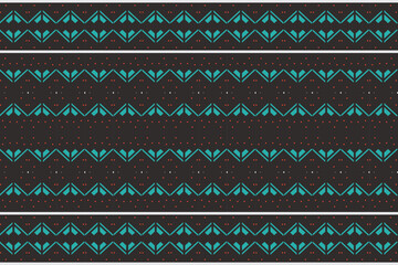 The ethnic design drawing is colorful. traditional pattern design It is a pattern geometric shapes. Create beautiful fabric patterns. Design for print. Using in the fashion industry.