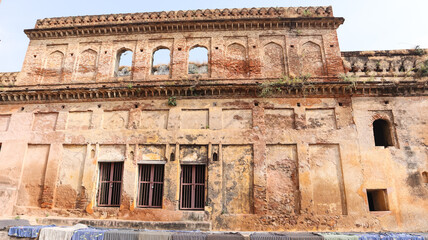 Fototapeta premium The Ruin Palace of Baldeogarh Fort, Madhya Pradesh, India.
