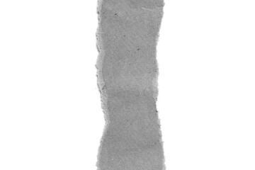 torn paper on white background with copy space for text
