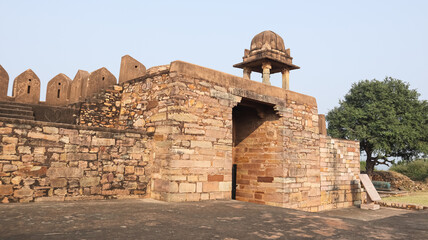 The Entrance of Kalinjar Fort, Medieval Period Fort, Uttar Pradesh, India.