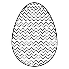 Egg easter Outline