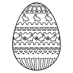 Egg easter Outline