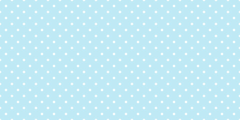 Blue polka dot seamless pattern © natrot