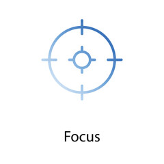 Focus icon design stock illustration