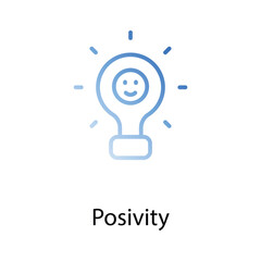 Positivity icon design stock illustration