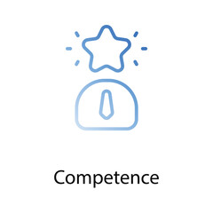 Competence icon design stock illustration