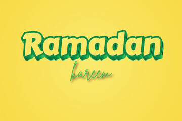 Editable text effect Ramadan Kareem text effect 3d style template