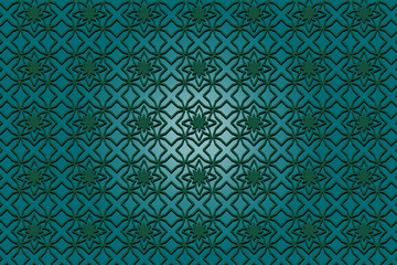 vector Flat arabic pattern background
