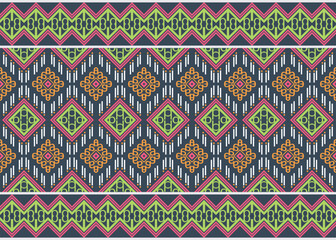 Seamless Indian ethnic patterns. traditional pattern background It is a pattern geometric shapes. Create beautiful fabric patterns. Design for print. Using in the fashion industry.