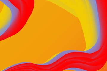 Abstract Modern colorful flow Background. Wave Liquid shape in orange color background.