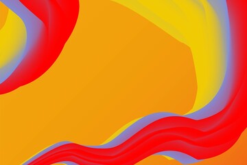 Abstract colorful flow background. Wave Liquid shape in orange color background