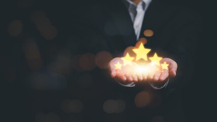 consumers rate their satisfaction 5 stars ,Customer Experience Survey Concepts for Services and...