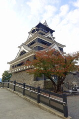 Naklejka premium 熊本城 天守閣復旧