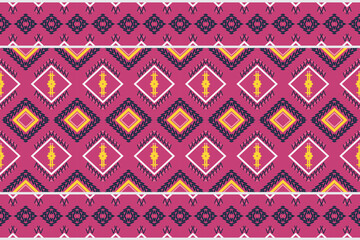 African Ethnic floral seamless pattern background. geometric ethnic oriental pattern traditional. Ethnic Flower style abstract vector illustration. design for print texture,fabric,saree,sari,carpet.