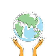 Save the Earth Concept for Happy Earth Day