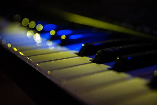 Details of an electronic keyboard