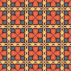 Classic Pattern Ornament. Seamless Geometric Pattern for Design, Wallpaper, Fashion Print, Trendy Decor, Home Textile, Retro Decor. Vector.