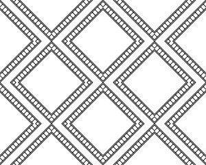 Seamless Filmstrip Motifs Pattern for Ornate, Decoration, Interior, Exterior, Background, Wallpaper, Cover or Graphic Design Element. Vector Illustration 