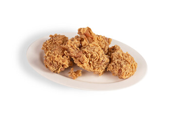 deep fried chicken on dish