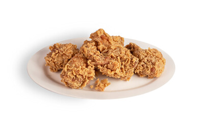 deep fried chicken on dish