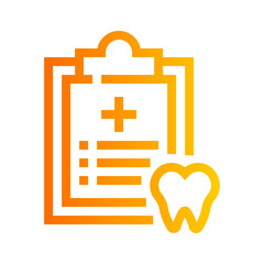 Obraz premium dental report icon