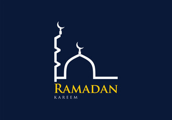 Eid Mubarak poster card and white background design