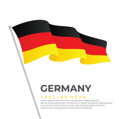 Template vector Germany flag modern design