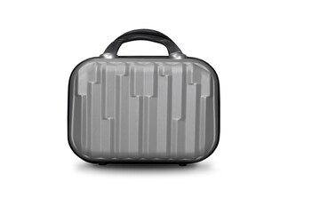 suitcase for cosmetics with beautiful shadow. Isolated