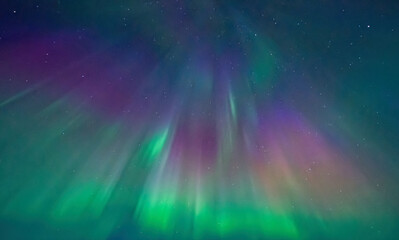 Northern lights , abstract natural background in north of Sweden.