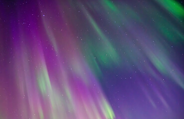 Fototapeta na wymiar Northern lights , abstract natural background in north of Sweden.