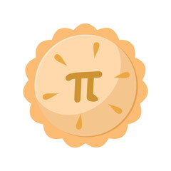 Pi Day Pie Illustration
