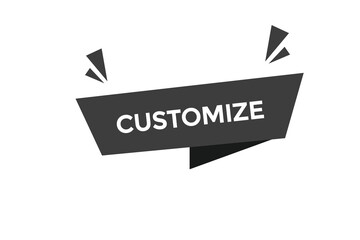 customize button vectors.sign label speech bubble customize 
