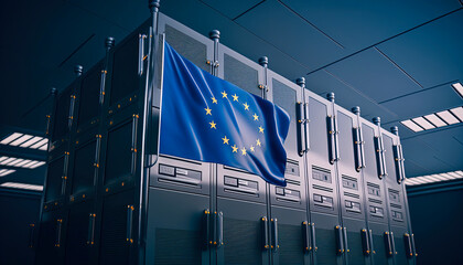 EU digital transparency, AI act regulation - obrazy, fototapety, plakaty