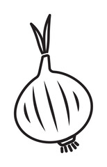 Onion icon illustration design art
