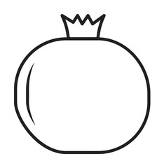 Pomegranate icon illustration design art