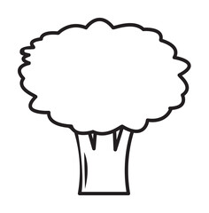 broccoli icon illustration design art