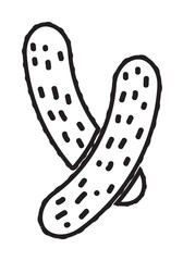 cucumber icon illustration design art