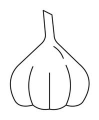 Garlic bulb icon illustration design art