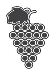 label grapes icon illustration design art