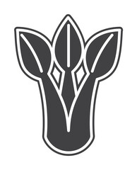 Spinach leaves icon illustration design art