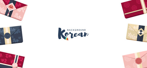 Korean banner, poster, background, design template