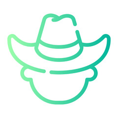 cowboy gradient icon