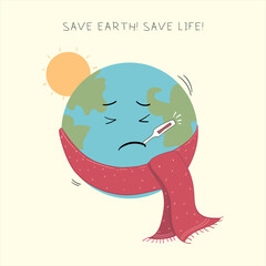 Illness of Earth - Save Earth and Save Life Text 