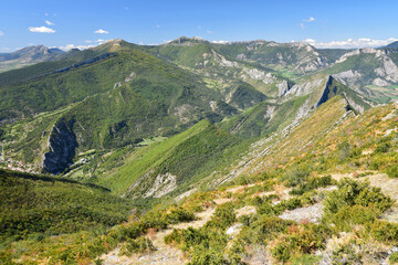 Massif du Diois, vu depuis la crête de l'Arambre