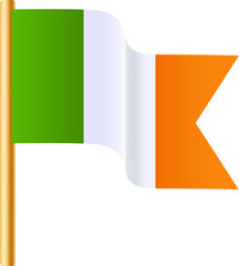 St. Patrick's day flag icon